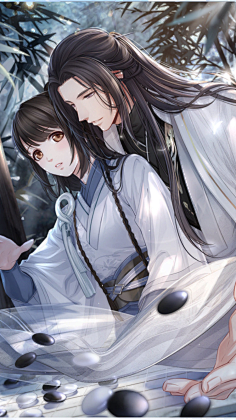 古装男女情侣绘