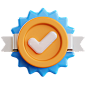 Guarantee Badge 3D Illustration