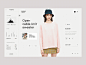 eCommerce Analytics grid ui landing product page ecommence clean minimal