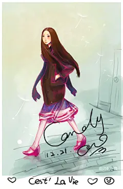 candytian  的插画 心情小日记