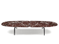 Low marble coffee table GRAPHIUM | Low coffee table by Zanotta