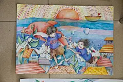 画作鉴赏 - 清洁湾区我的家 - 粤港澳海洋生物绘画比赛 2018