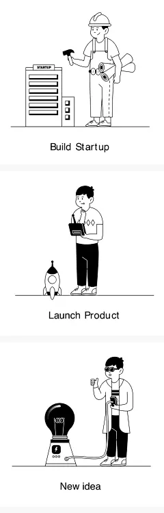 线性人物APP网页404功能场景空白页UI插画Sketch格式AI格式素材-淘宝网