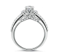 1CT round cut diamond promise engagement ring
