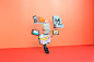 paper crafts Advertising  animation  bounce reef papercut papercraft