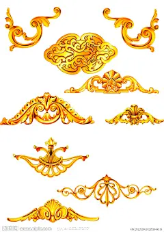 黄金花纹