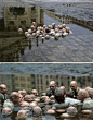Fijate bien!.. This sculpture is called politicians discussing global warming.