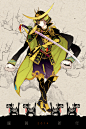 Tags: Anime, Pixiv Id 15599, Sengoku Musou, Date Masamune (Sengoku Musou), Date Masamune (Sengoku Basara), Fanart From Pixiv, Fanart, Mobile Wallpaper, Happy 2014, Pixiv