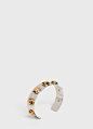 Clous Celine bicolor bangle in brass with gold and rhodium finish | CELINE