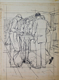 大师Austin Briggs（1908 – 1973） 的速写作品