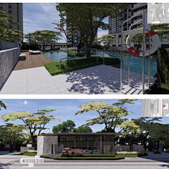 HTJG采集到——现代住宅 / 大区 / 居住小区景观设计