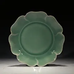 季友泉龙泉青瓷泡盘茶承壶托