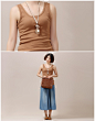 艾娃依妮2013夏装新款女装 吊带背心女 打底工字背心 A13XS005-tmall.com天猫