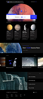 浩瀚宇宙！12款太空主题网页设计 - 优优教程网