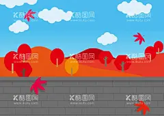 秋天插画  - 源文件下载【酷图网】秋天,插画,秋季,立秋,卡通,漫画,手绘,秋天插画,深秋