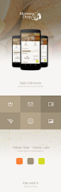 MorningDrop : A cross-platform mobile app I designed for a client. MorningDrop is a service that delivers groceries straight to your doors.