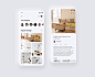 室内设计移动UI界面APP设计素材 Interior Design App
