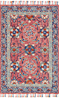 Olidia Rug, Pink and Blue : Punchy pink and cool blues give this rug an electic vibe. It'll look beautiful on your floor in your living or bedroom space.