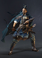 Total War Three Kingdoms-Character design_Kingdom of Wu& Taishi Ci, Lulu Zhang : Character design for Total War  Three Kingdoms --Heroes of Wu Kingdom and Taishi Ci
 Each illustration is  also the concept design itelf
 Copyright belongs to SEGA & 