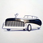 《我的劳斯莱斯》个性创意豪车搞笑平面3D立体艺术插画是由美国艺术插画师Christoph Niemann随手涂鸦而成，画中利用平时的生活用品黑色的梳子充当豪车的一部分，再绘画出豪车的车盖和车轮，华丽丽的劳斯劳斯豪车就诞生了，作为90年代的我们，能不心动？