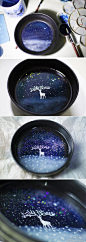 夜光 白鹿星空——水晶滴胶画 | DIY小组 | 果壳网 科技有意思 #色彩# #素材#