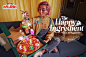 ads Advertising  campaign Christmas donation marketing   non-profit PapaJohns Pizza Socialmedia