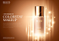 高端BB霜粉底液AI矢量海报模板Cosmetic posters template#041802_15 :  