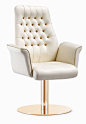 奢华时尚 美容会所可旋转坐椅 美发店椅 咖啡椅 固定脚旋转椅C65-淘宝网