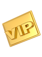 电商金色3D素材VIP金卡