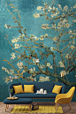 Make a statement on the walls with this alluring wall mural. Van Gogh's Almond Branches bring instant sophistication to your home with its beautiful texture and even more stunning colours.