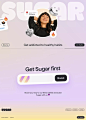 Sugar - Social media just got healthy on Land-book - get inspired by landing design and more