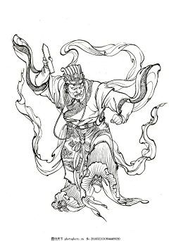 卷毛的卷仔采集到参考-白描传统版画