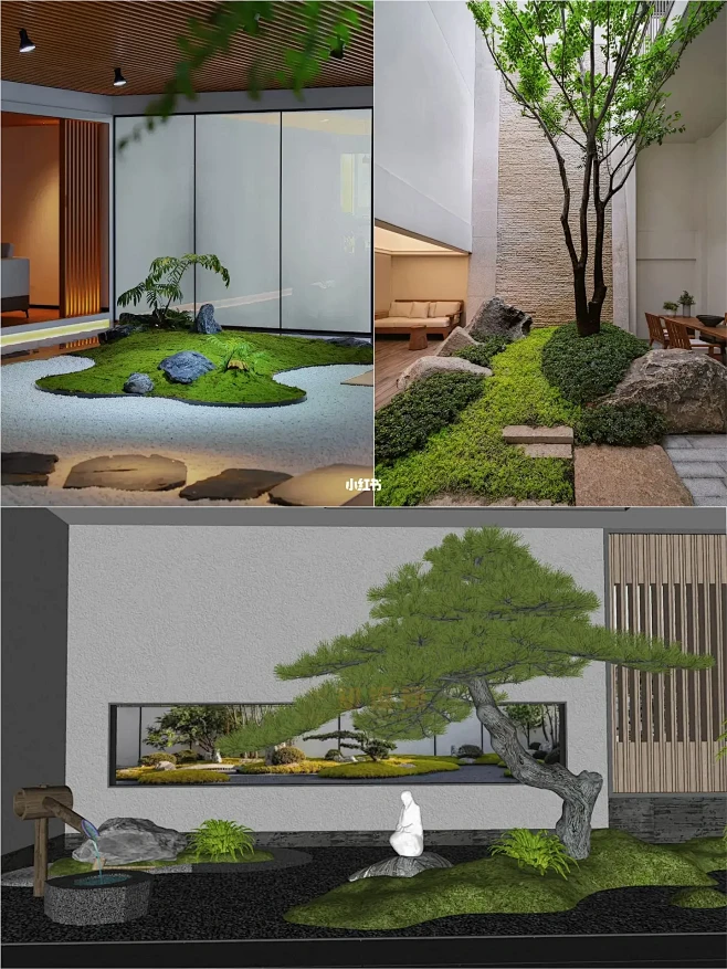 美好庭院梦|室内中灰空间如何营造微景观？-花瓣网
