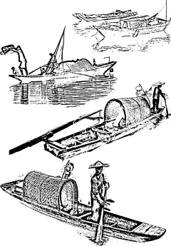 船白描  - 源文件下载【酷图网】帆船,小船,航海,对外贸易,船只运输,扬帆起航,形状,船,插图,白描,素描,黑白图