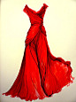 Elie Saab的惊艳红裙....