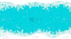 圣诞背景与雪花，矢量插图。