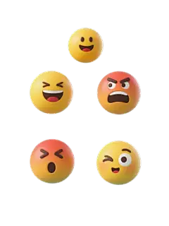 图标系列--3D笑脸常规装饰系列3D可爱emoji表情 (104)