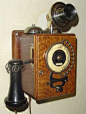 Model: early dial phone (wall) Made by: Strowger Automatic From: circa 1908 Courtesy of: Mike DeGeer