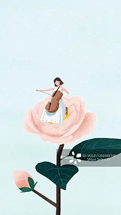 女孩,小清新,大提琴,壁纸专题,屏幕图片素材