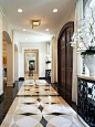 Marble Floor Design House-traditional-entry