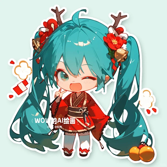 ✨✨迫不及待想过年的miku…✨✨