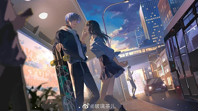 图片_双人动态构图图片素材-花瓣网