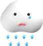 Rain - 3D拟人情绪化天气图标24款素材下载 3D Weather Icons Emoticons Pack .figma .png .psd