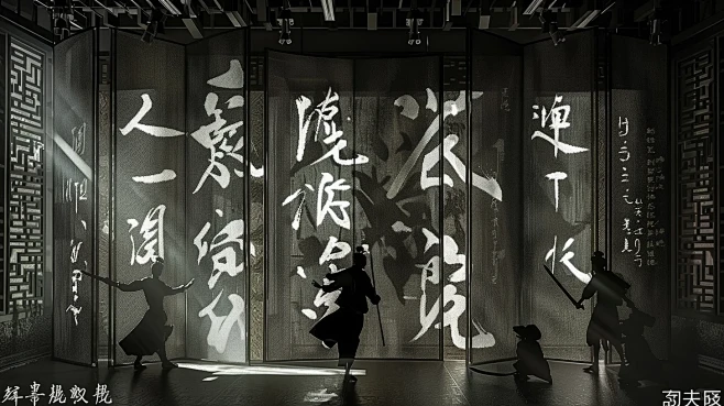 影·书法光影艺术展 - 小红书-花瓣网