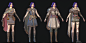 奥丁神殿 女巫 术士 法师 职业服装 武器 有骨骼动作