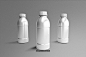 PET牛奶瓶子模型PSD源文件2 样机素材 瓶类/罐类