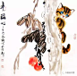 又一组可爱的小猫咪（国画）刘文嫡 猫