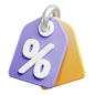Discount Tag  3D Icon