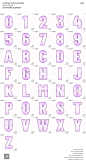 48基础层叠路径立体字