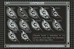 MIKSKS 复古低保真位图抖动半色调美学图案调色板+PSD模板 MIKSKS - Dithering Automator